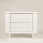 Kit Toy Berço 2 em 1 e Cômoda 4 Gavetas em Madeira Maciça Branco Kit Toy Berço 2 em 1 e Cômoda 4 Gavetas em Madeira Maciça Branco