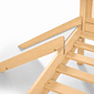 Escorregador para Cama Infantil com Fácil Fixação em Madeira Maciça Pinus Natural e Branco Escorregador para Cama Infantil com Fácil Fixação em Madeira Maciça Pinus Natural e Branco