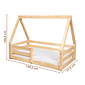 Mini Cama Infantil Montessoriana Casinha Bloomie em Madeira Maciça Pinus Natural Mini Cama Infantil Montessoriana Casinha Bloomie em Madeira Maciça Pinus Natural