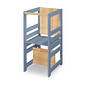 Torre de Aprendizagem Montessori 4 em 1 Azul Cadeirão Ajustável, Mesinha de Atividades, Quadro de Desenhos Torre de Aprendizagem Montessori 4 em 1 Azul Cadeirão Ajustável, Mesinha de Atividades, Quadro de Desenhos