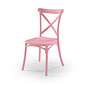 Cadeira Infantil Fiori em Polipropileno Com Encosto em X Rosa Cadeira Infantil Fiori em Polipropileno Com Encosto em X Rosa