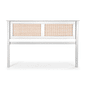 Cabeceira de Cama QUEEN 164cm Nature Madeira e Rattan na Cor Branca Cabeceira de Cama QUEEN 164cm Nature Madeira e Rattan na Cor Branca