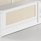 Grade de Proteção Adicional para Cama Infantil na Cor Branca Com Rattan Grade de Proteção Adicional para Cama Infantil na Cor Branca Com Rattan