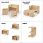 Conjunto Mesa e Cadeira Infantil Multifuncional de Madeira
