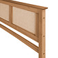 Cabeceira de Cama KING 199 cm Nature Madeira e Rattan Cabeceira de Cama KING 199 cm Nature Madeira e Rattan