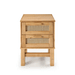Mesa de Cabeceira Nature Rattan 02 Gavetas