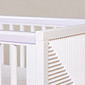 Berço Americano Zig 2 em 1 com Detalhes em Madeira Branco Berço Americano Zig 2 em 1 com Detalhes em Madeira Branco