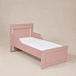 Berço Americano Encanto 2 em 1 de Rodinhas na Cor Rosa Soft Berço Americano Encanto 2 em 1 de Rodinhas na Cor Rosa Soft