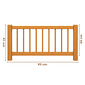 Grade de Proteção Adicional para Cama Infantil em Madeira Maciça Pinus Mel 93x41cm Grade de Proteção Adicional para Cama Infantil em Madeira Maciça Pinus Mel 93x41cm