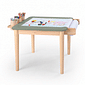 Mesa Infantil Quadrada de Madeira Maciça 61cm Verde Oliva com Porta-Lápis e Suporte para Papel Mesa Infantil Quadrada de Madeira Maciça 61cm Verde Oliva com Porta-Lápis e Suporte para Papel