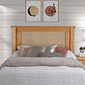 Cabeceira de Cama SOLTEIRO 94 cm Nature Madeira e Rattan Cabeceira de Cama SOLTEIRO 94 cm Nature Madeira e Rattan