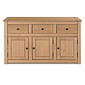 Balcão Buffet de Madeira Maciça com 3 Gavetas e 3 Portas Design Clássico Balcão Buffet de Madeira Maciça com 3 Gavetas e 3 Portas Design Clássico
