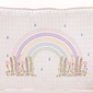 Kit de Berço Arco-Íris Bordado 3 Peças em Percal 230 fios antialérgico para Berço Americano