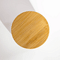 Pote Porta Algodão Cotonete Organizador Objetos Cerâmica Tampa de Bambu Kit Higiene Bebê Pote Porta Algodão Cotonete Organizador Objetos Cerâmica Tampa de Bambu Kit Higiene Bebê