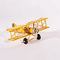 Avião Decorativo Amarelo Queimado Avião Decorativo Amarelo Queimado