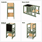 Torre de Aprendizagem Montessori 4 em 1 Verde Oliva Cadeirão Ajustável, Mesinha de Atividades, Quadro de Desenhos Torre de Aprendizagem Montessori 4 em 1 Verde Oliva Cadeirão Ajustável, Mesinha de Atividades, Quadro de Desenhos