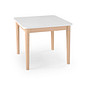 Mesa Infantil Quadrada de Madeira Maciça 61cm Branca Mesa Infantil Quadrada de Madeira Maciça 61cm Branca