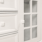 Cômoda Encanto 5 Gavetas e Porta de Vidro Branca com Tampo Branco Cômoda Encanto 5 Gavetas e Porta de Vidro Branca com Tampo Branco