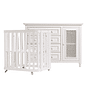 Kit Berço 1,2,3 e Cômoda Feliz com Porta Trançada Branco Kit Berço 1,2,3 e Cômoda Feliz com Porta Trançada Branco
