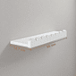 Prateleira Pop Branca 55 cm Kit com 2 Unidades Prateleira Pop Branca 55 cm Kit com 2 Unidades