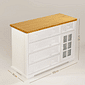 Kit Encanto Berço 2 em 1 e Cômoda 4 Gavetas e 1 Porta com Vidro em Madeira Maciça Branco + Mel Kit Encanto Berço 2 em 1 e Cômoda 4 Gavetas e 1 Porta com Vidro em Madeira Maciça Branco + Mel