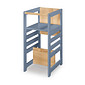 Torre de Aprendizagem Montessori 4 em 1 Azul Cadeirão Ajustável, Mesinha de Atividades, Quadro de Desenhos Torre de Aprendizagem Montessori 4 em 1 Azul Cadeirão Ajustável, Mesinha de Atividades, Quadro de Desenhos