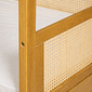 Cama Infantil Casinha Com Cama Auxiliar Bloomie em Madeira Maciça Pinus Mel Com Rattan Natural Cama Infantil Casinha Com Cama Auxiliar Bloomie em Madeira Maciça Pinus Mel Com Rattan Natural