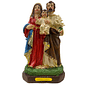 Imagem da Sagrada Família de Resina 15 cm
