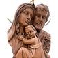 Imagem Busto da Sagrada Família de Resina 26 cm