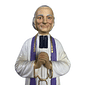 Imagem de São João Maria Vianney de Resina 30cm