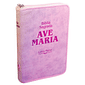 Bíblia Letra Maior Zíper- Rosa