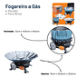 Fogareiro a Gás Portátil Dobrável com Estojo