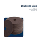 Discos de Lixa Grão 80 - 4 1/2" Pol 115mm Kit com 10