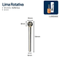 Lima Rotativa 6mm Tungstênio Fresa Metal Duro