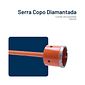 Serra Copo Diamantada Broca com Haste Linha Pro
