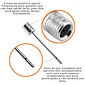 Bicos para inflar bolas kit 6 peças