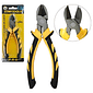 Alicate de Corte Diagonal 6" Aço Carbono Cabo Emborrachado Amarelo/Preto