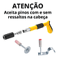 Pistola de Fixação Direta de Prego e Rebite Rebitadeira Pino + Estojo Kit