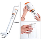 Aspirador de Pó Vertical Recarregável USB 120W Portátil 2 em 1