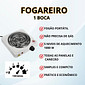 Fogareiro Elétrico Portátil Fogão 1 ou 2 Bocas Cozinha Camping Mesa Compacto Viagem Trailer Emergência