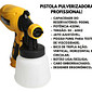 Pistola Pulverizadora de Tinta Elétrica Compressor Embutido 650W Portátil para Pintura