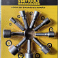 Jogo de Soquetes Canhão 9 Peças 5 a 13mm Aço Carbono Encaixe 1/4"