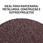 Discos de Lixa Grão 80 - 4 1/2" Pol 115mm Kit com 10