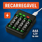Pilha Recarregável AAA 1300 mAh C/4 und