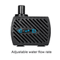 Bomba Submersa Aquário Bebedouro Fontes Hidroponia 5W 180L/H Bombinha Fonte de Água