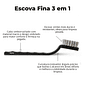 Kit de Escova de Aço Manual