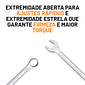Chave Combinada de Boca Fixa  Estrela Aço Carbono Vários Tamanhos
