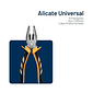 Alicate Universal 8" Aço Carbono Cabo Emborrachado Amarelo/Preto