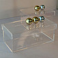Caixa de Acrílico c/ Tampa e 3 Esfera Caixa de Acrílico c/ Tampa e 3 Esfera