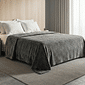 Manta Flannel Jacquard King 240x260 Steel Manta Flannel Jacquard King 240x260 Steel